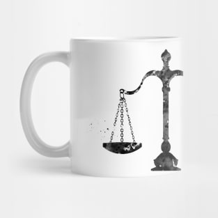 Scales of Justice Art Mug